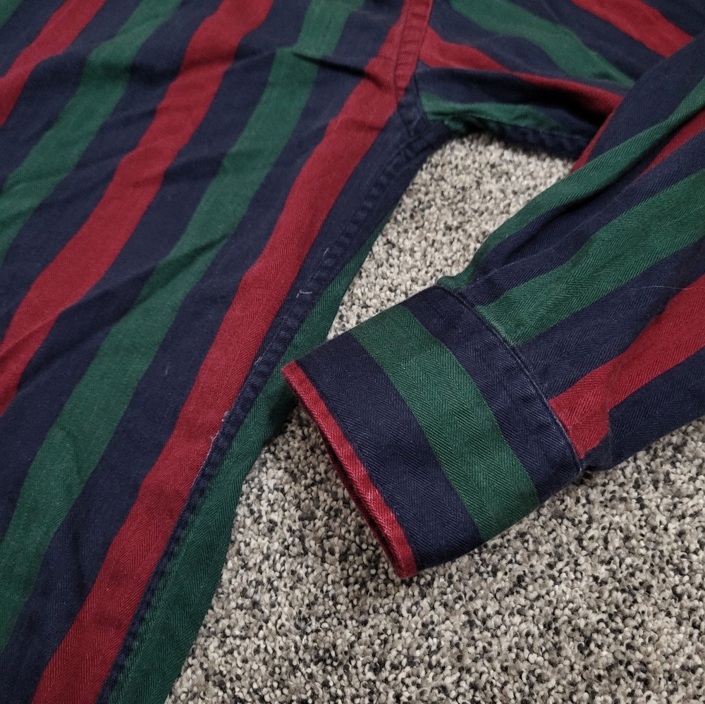 Tribute Button Down Striped Shirt Size XL - Picture 2 of 8